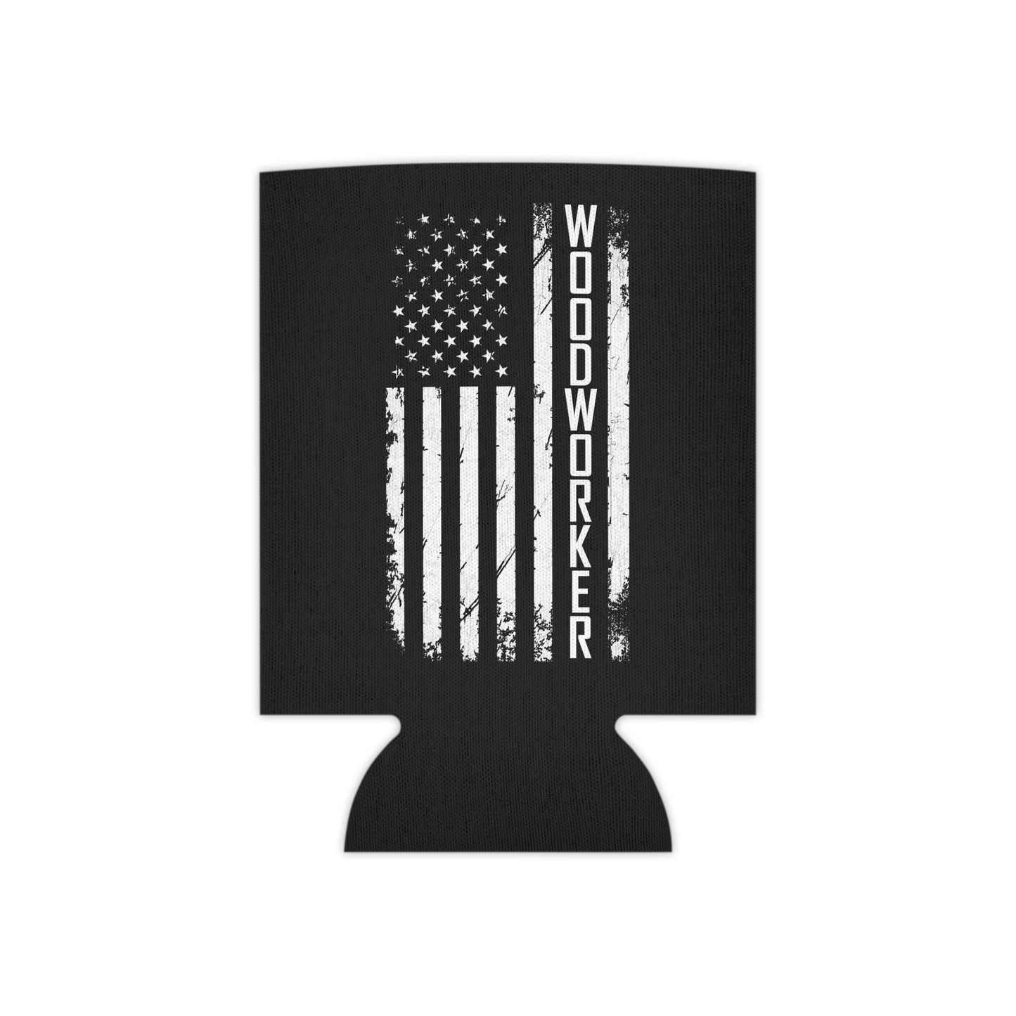 Patriotic Woodworker / Vertical American Flag / Can Koozie