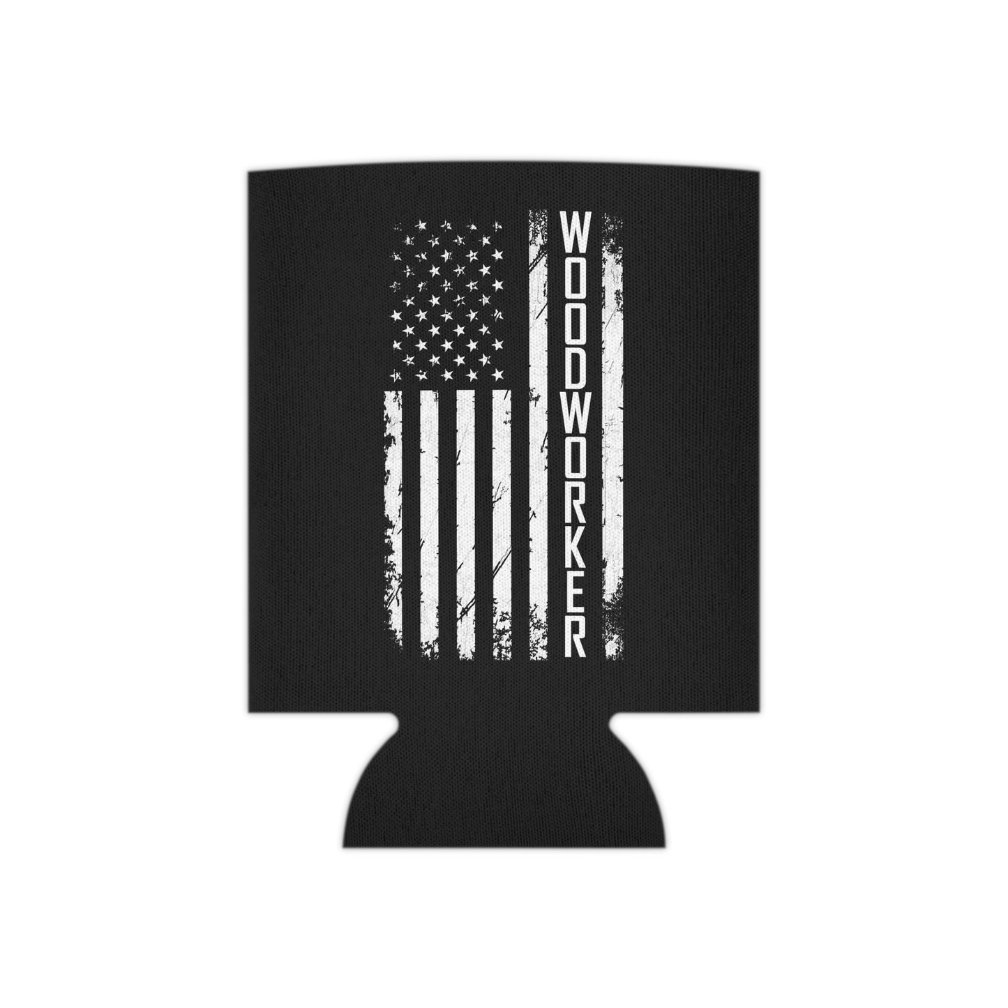 Patriotic Woodworker / Vertical American Flag / Can Koozie