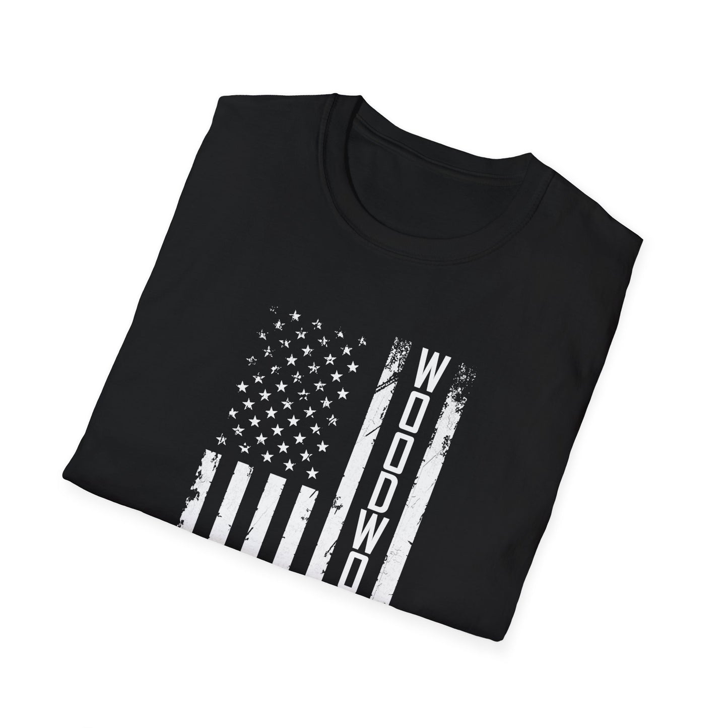 Patriotic Woodworker / Vertical American Flag /  T-Shirt