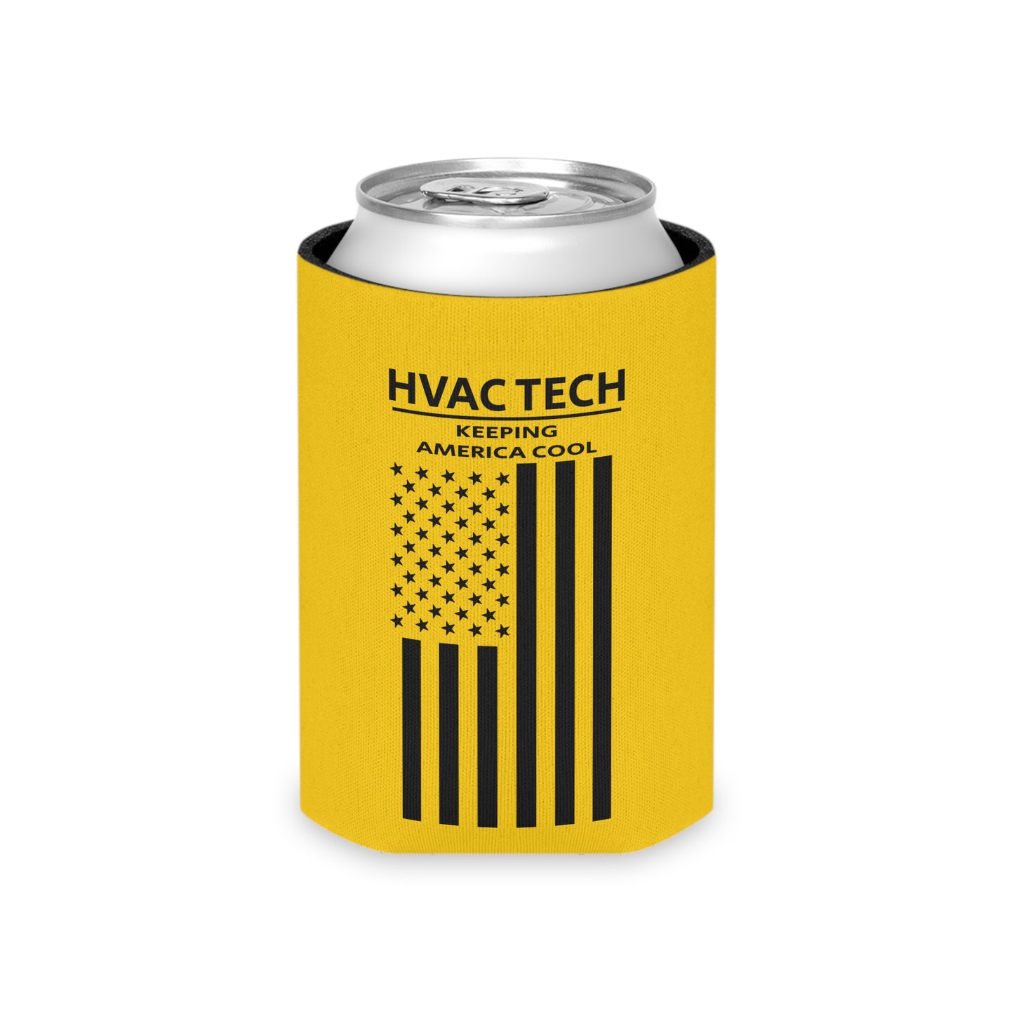 HVAC Tech - Keeping America Cool / American Flag / Can Koozie