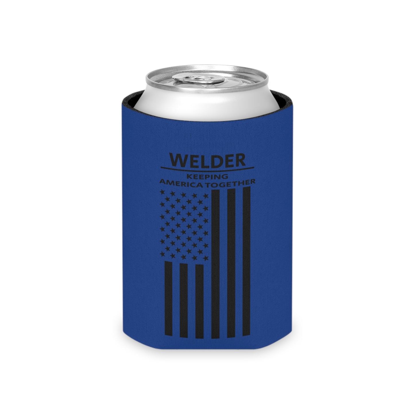 Welder - Keeping America Together / American Flag / Can Koozie