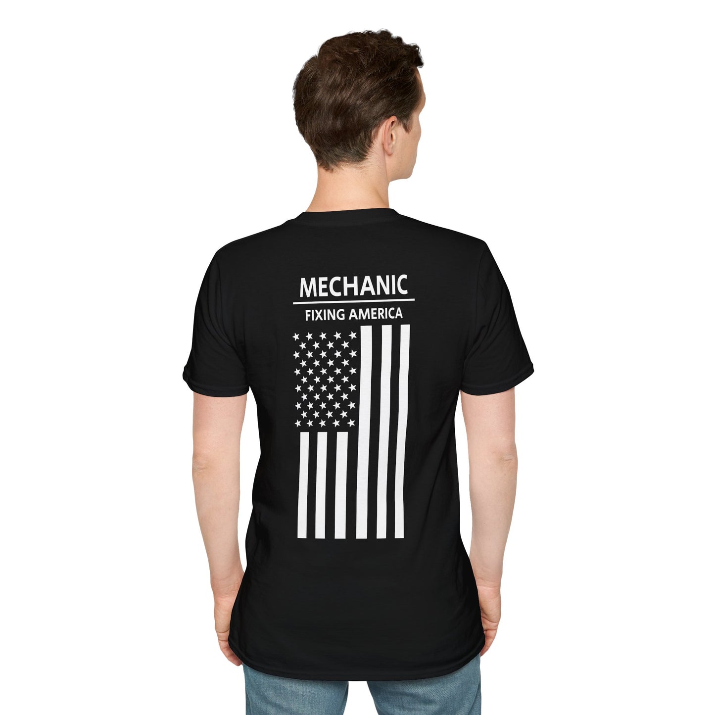 Mechanic - Fixing America / American Flag / T-Shirt