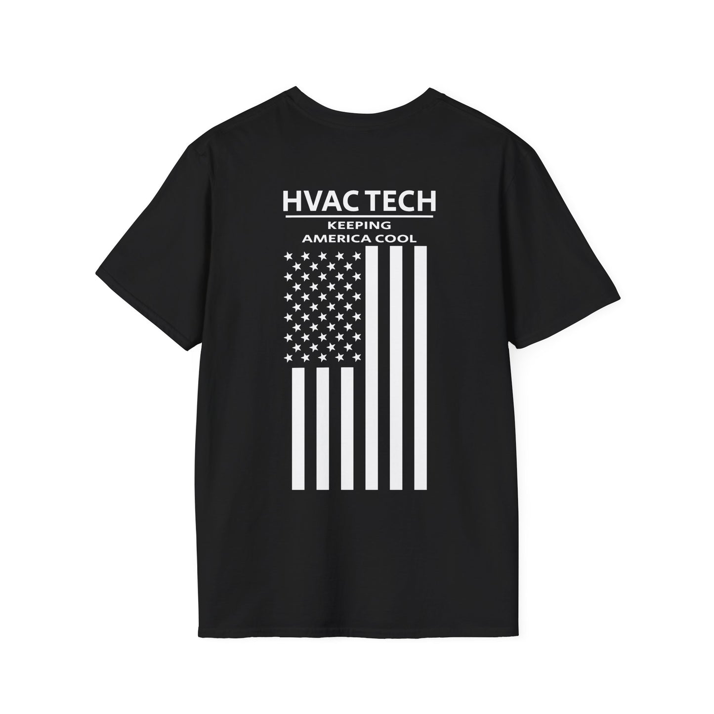 HVAC Tech - Keeping America Cool / American Flag / T-Shirt