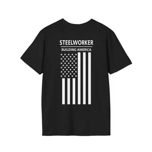 Steelworker - Building America / American Flag / T-Shirt