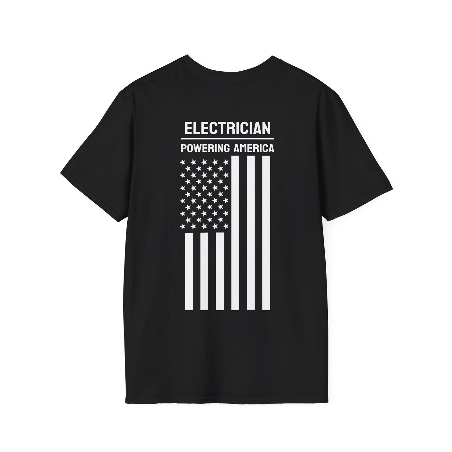 Electrician - Powering America / American Flag / T-Shirt