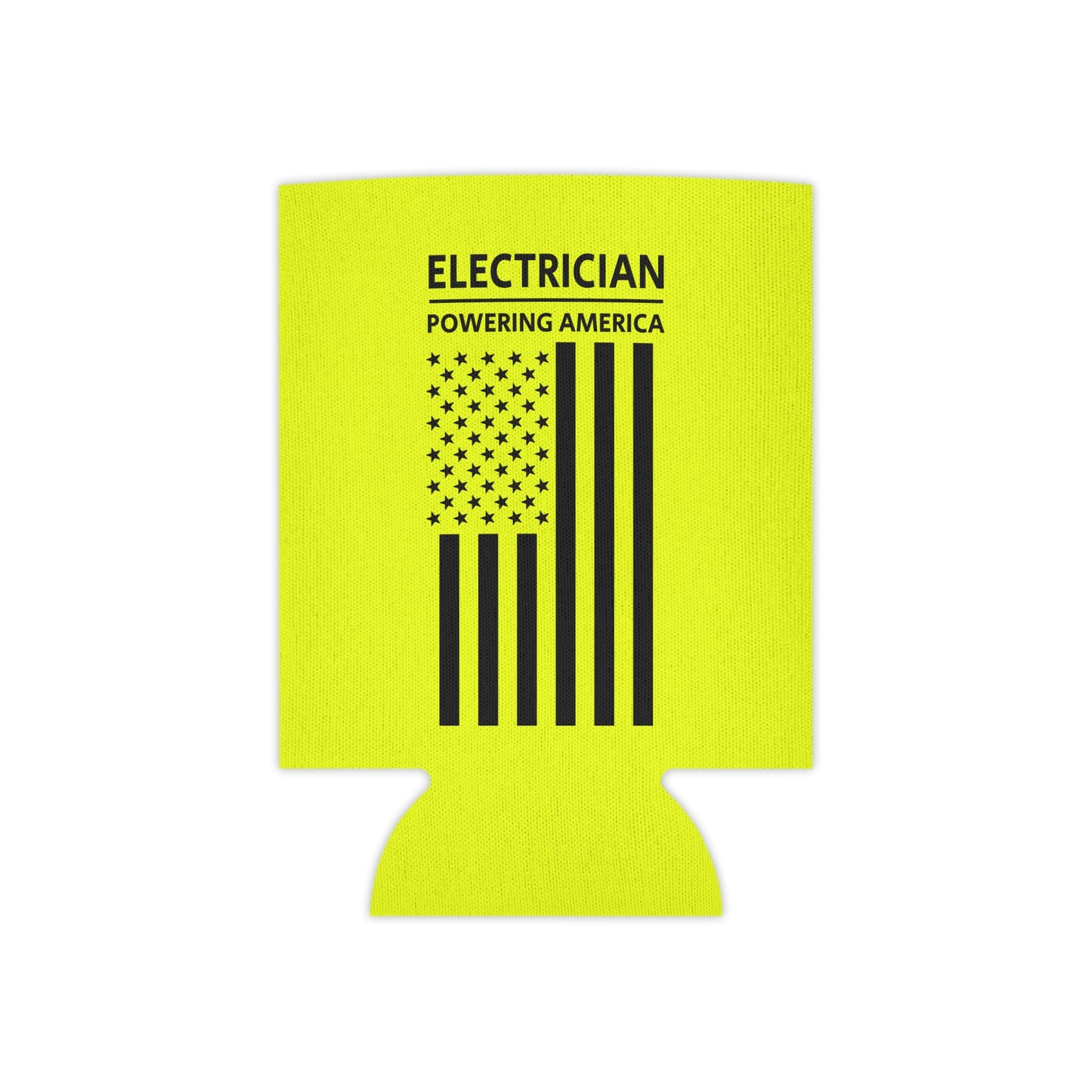 Electrician - Powering America / American Flag / Can Koozie