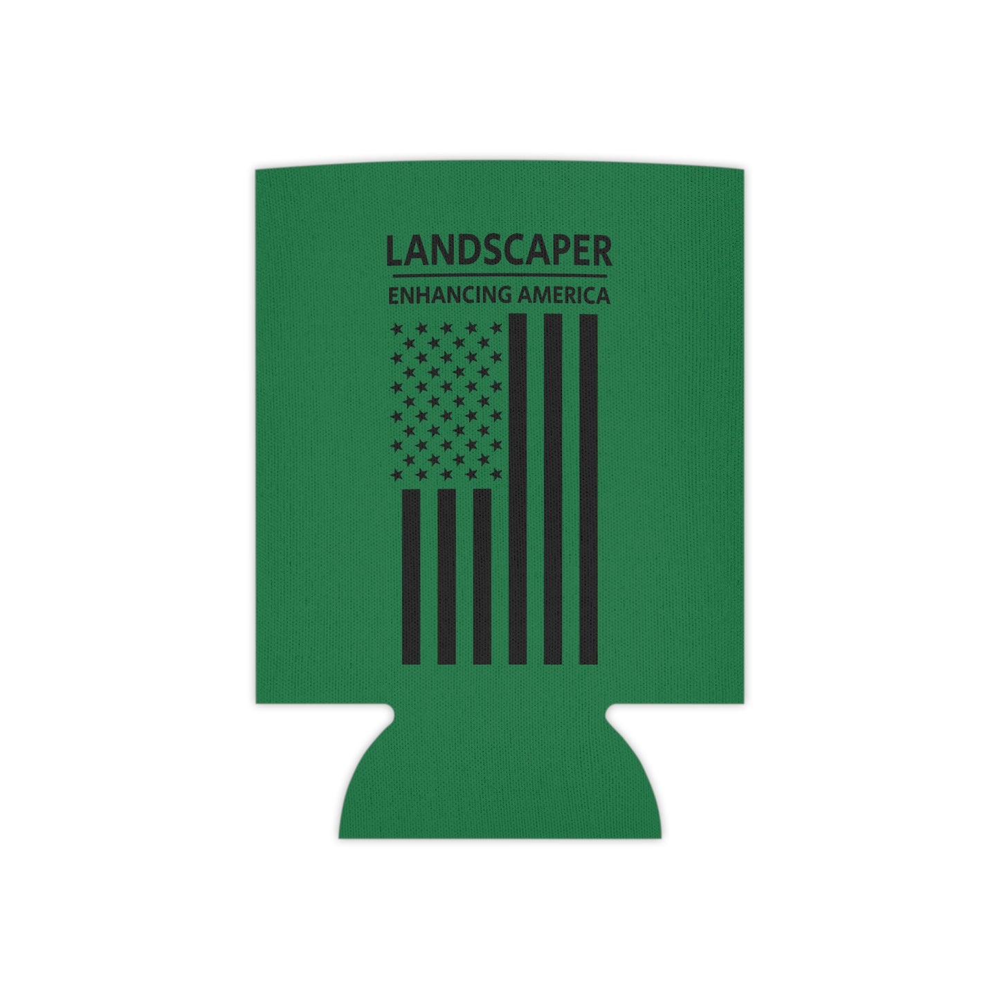 Landscaper - Enhancing America / American Flag / Can Koozie