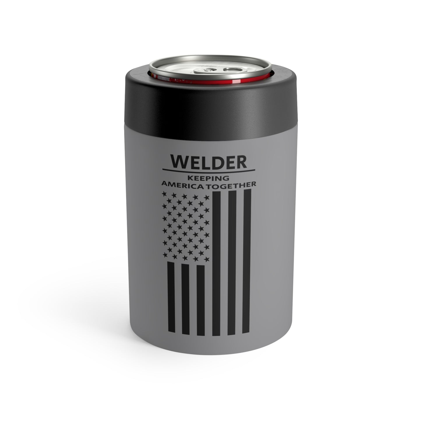 Welder - Keeping America Together / American Flag / Can Cooler