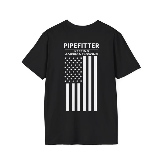 Pipefitter - Keeping America Flowing / American Flag / T-Shirt