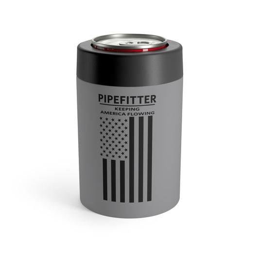 Pipefitter - Keeping America Flowing / American Flag / Can Cooler