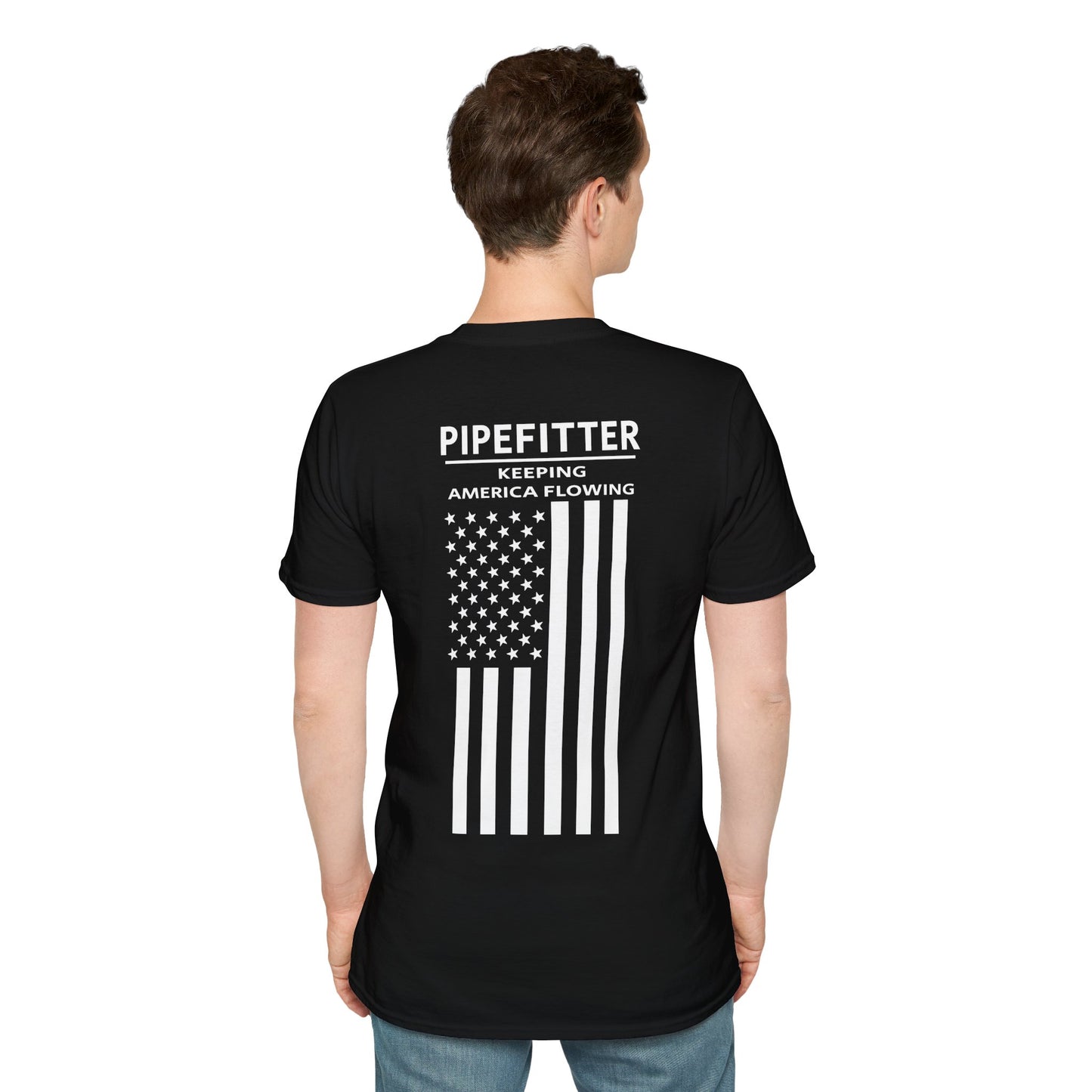 Pipefitter - Keeping America Flowing / American Flag / T-Shirt