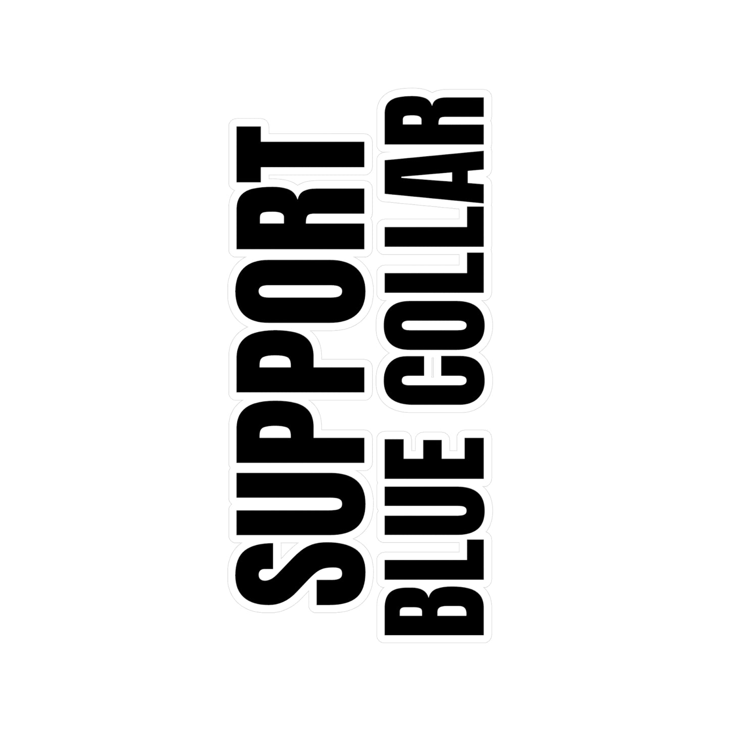 Support Blue Collar / BCK / Vinyl Sticker